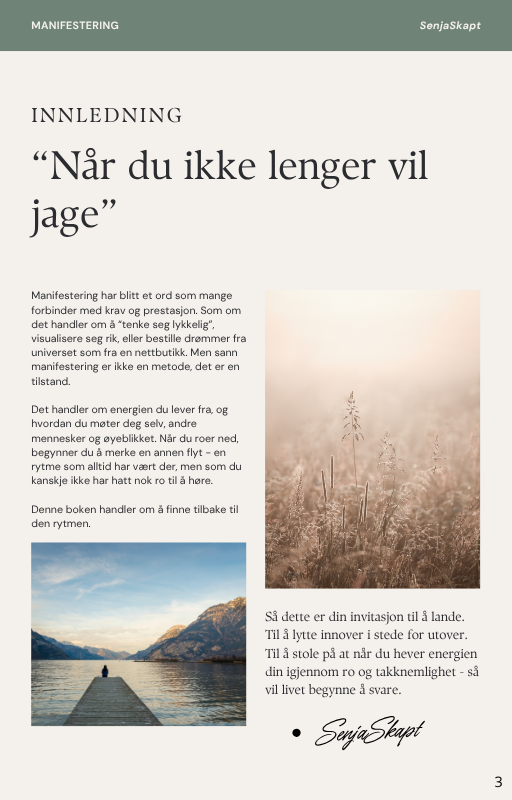 E-bok om manifestering