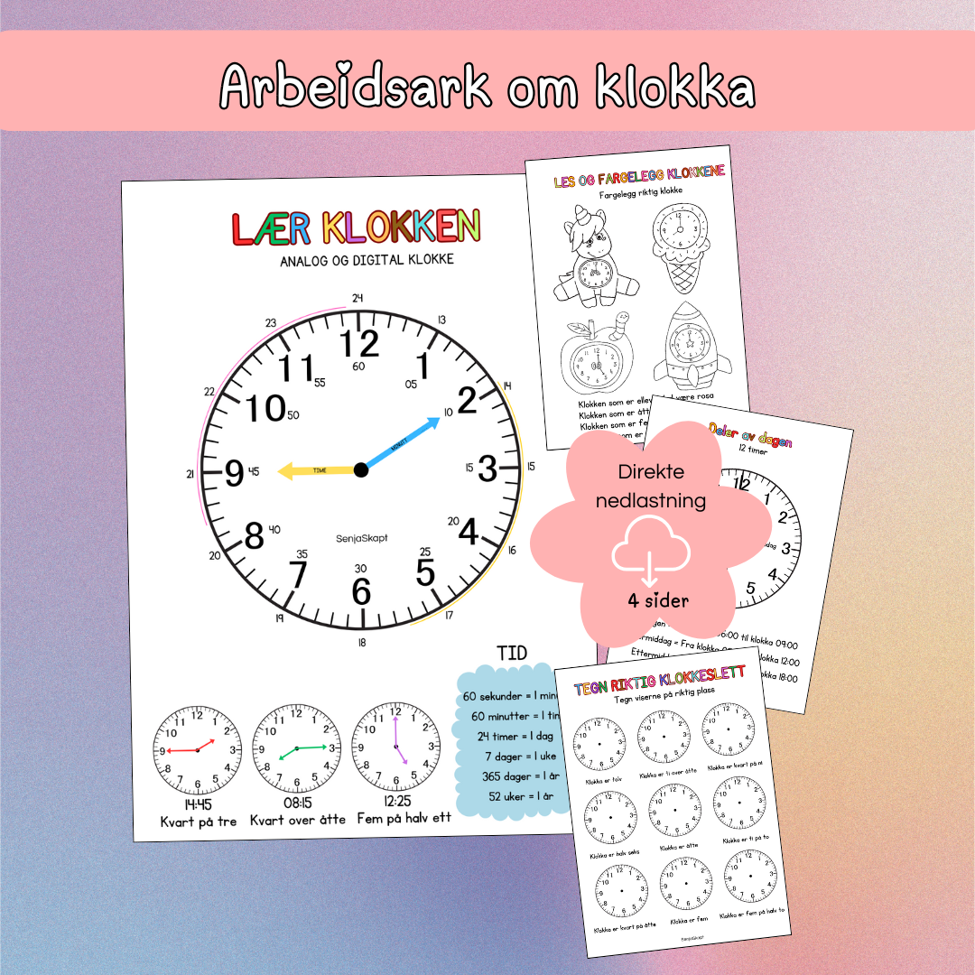 Lær klokken bok