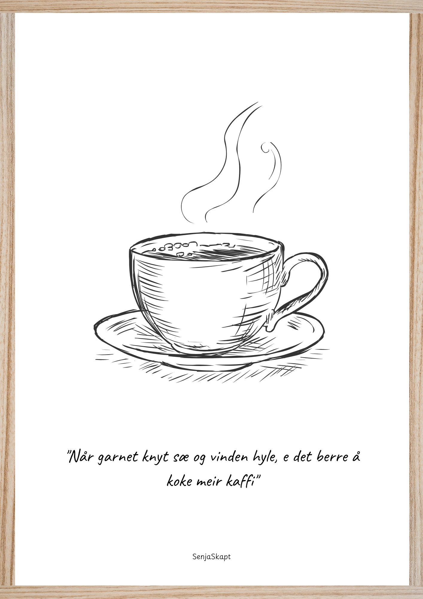 Når garnet knyt sæ og vinden hyle, e det berre å koke meir kaffi