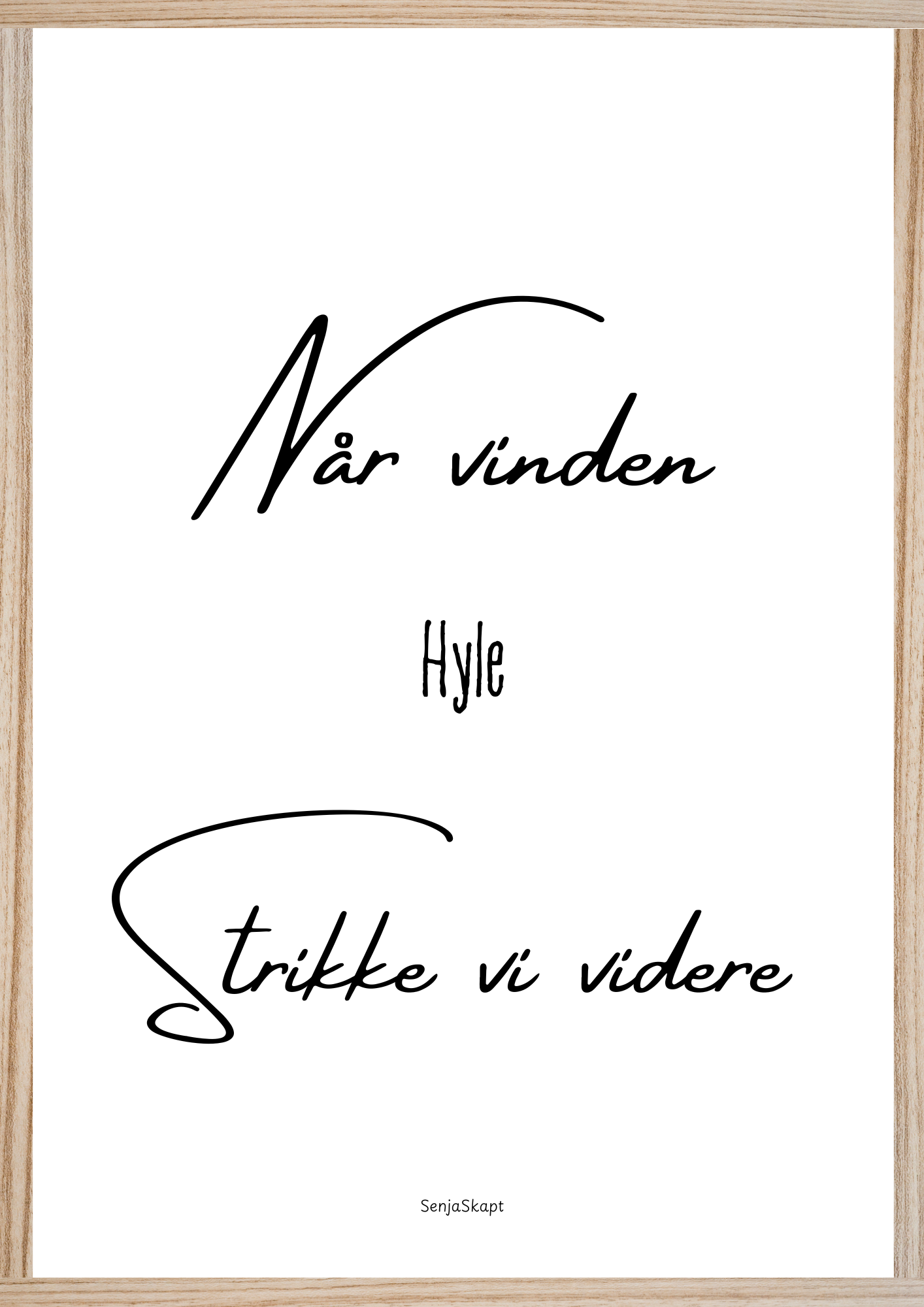 Når vinden hyle, strikke vi videre