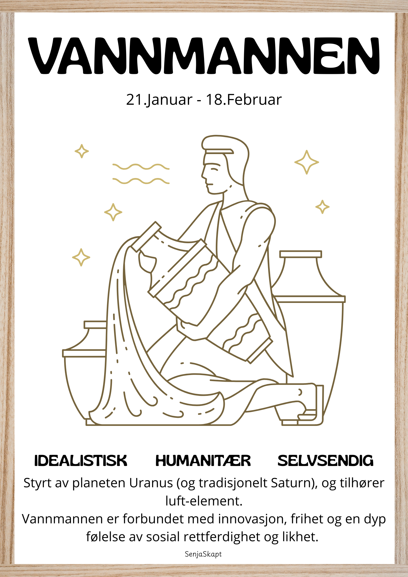 Stjernetegn - vannmannen