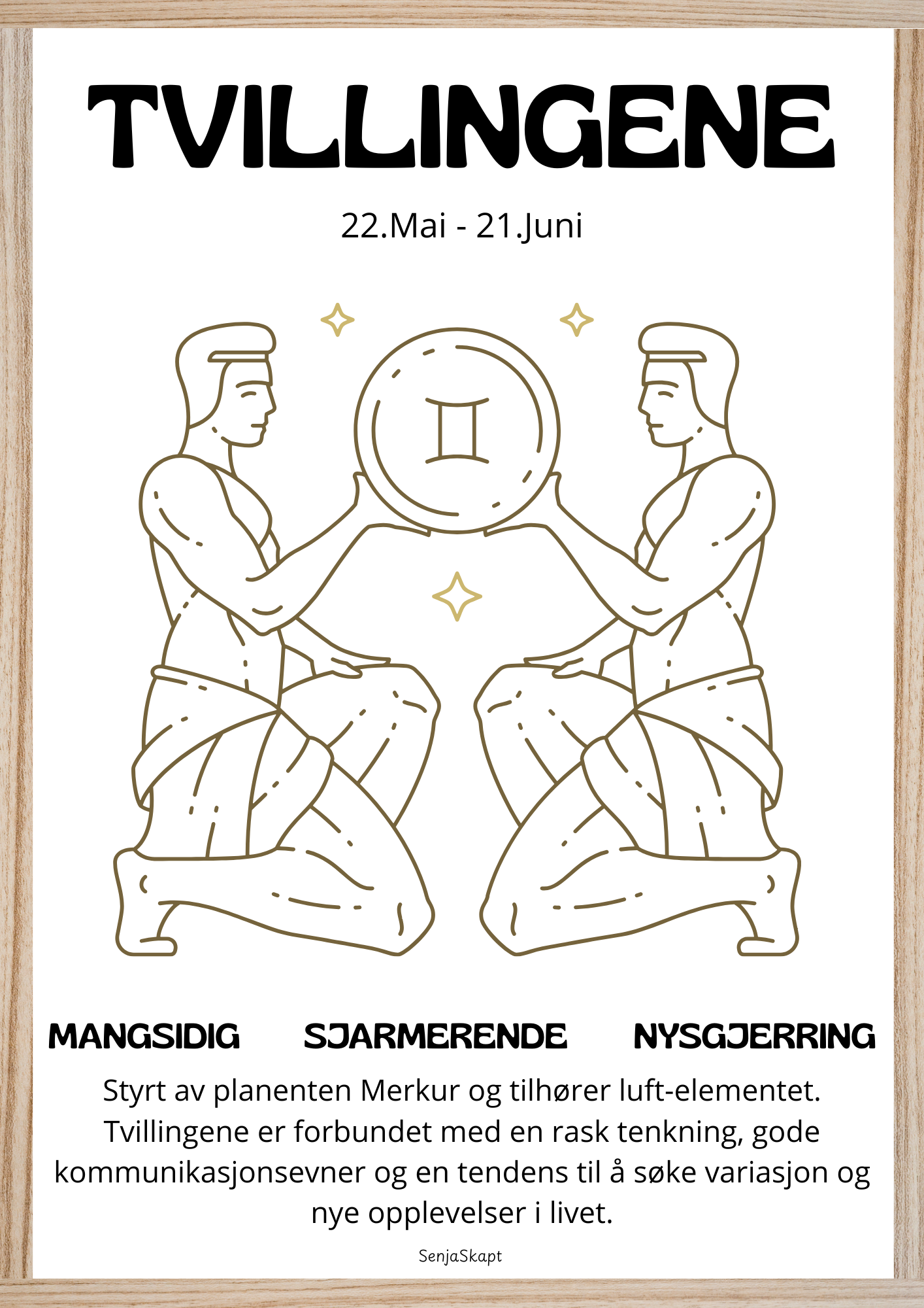 Stjernetegn - tvillingene