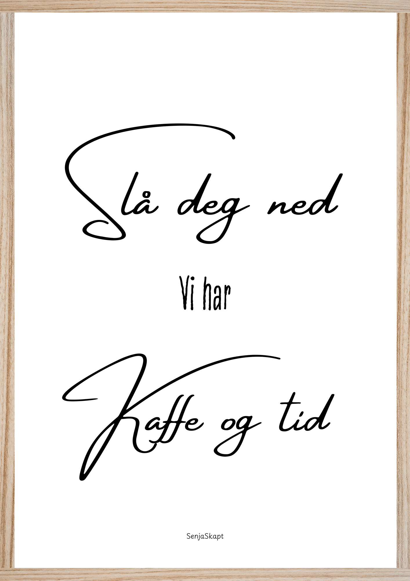 Slå deg ned, vi har kaffe og tid