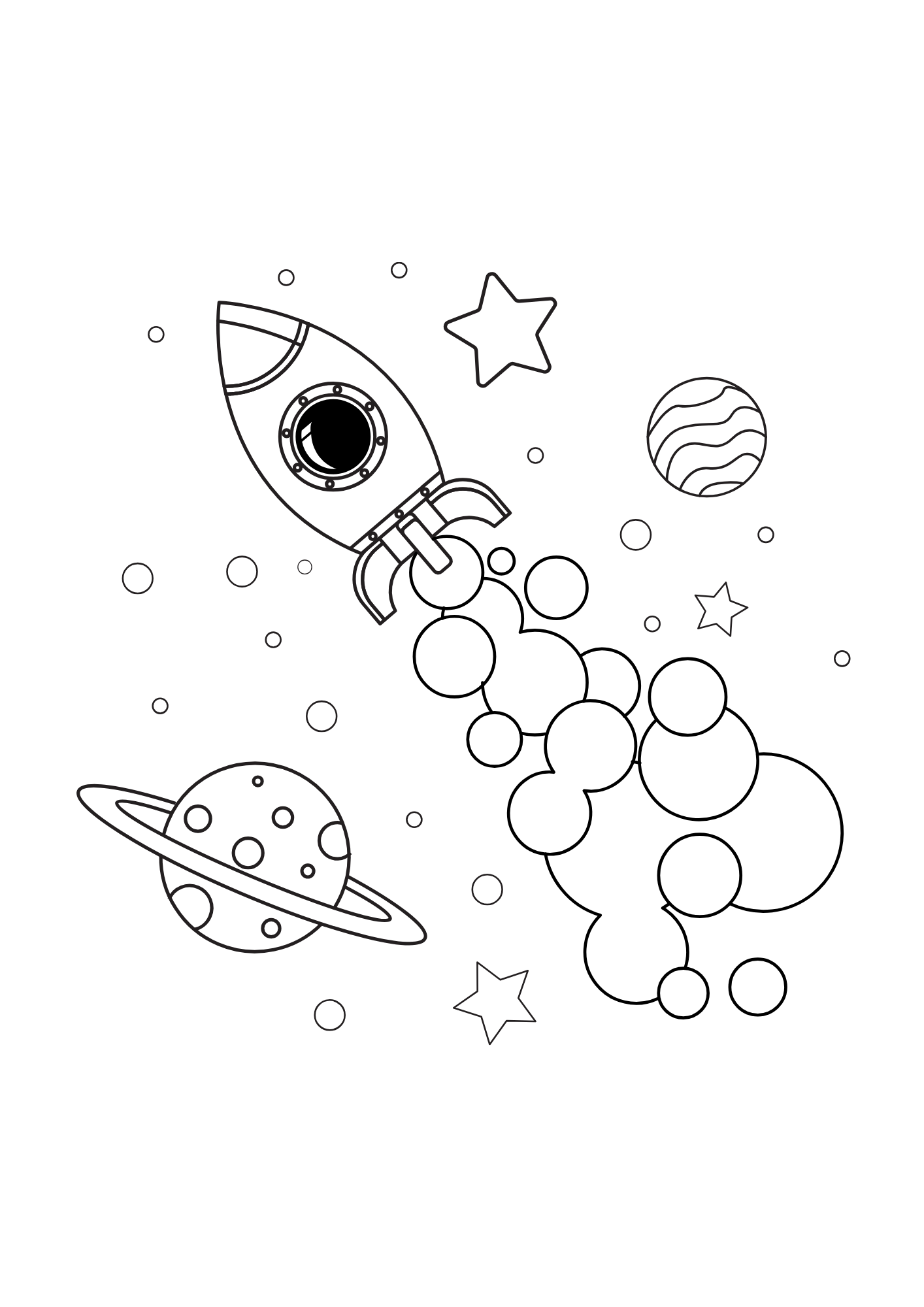 Astronaut fargeleggingsbok