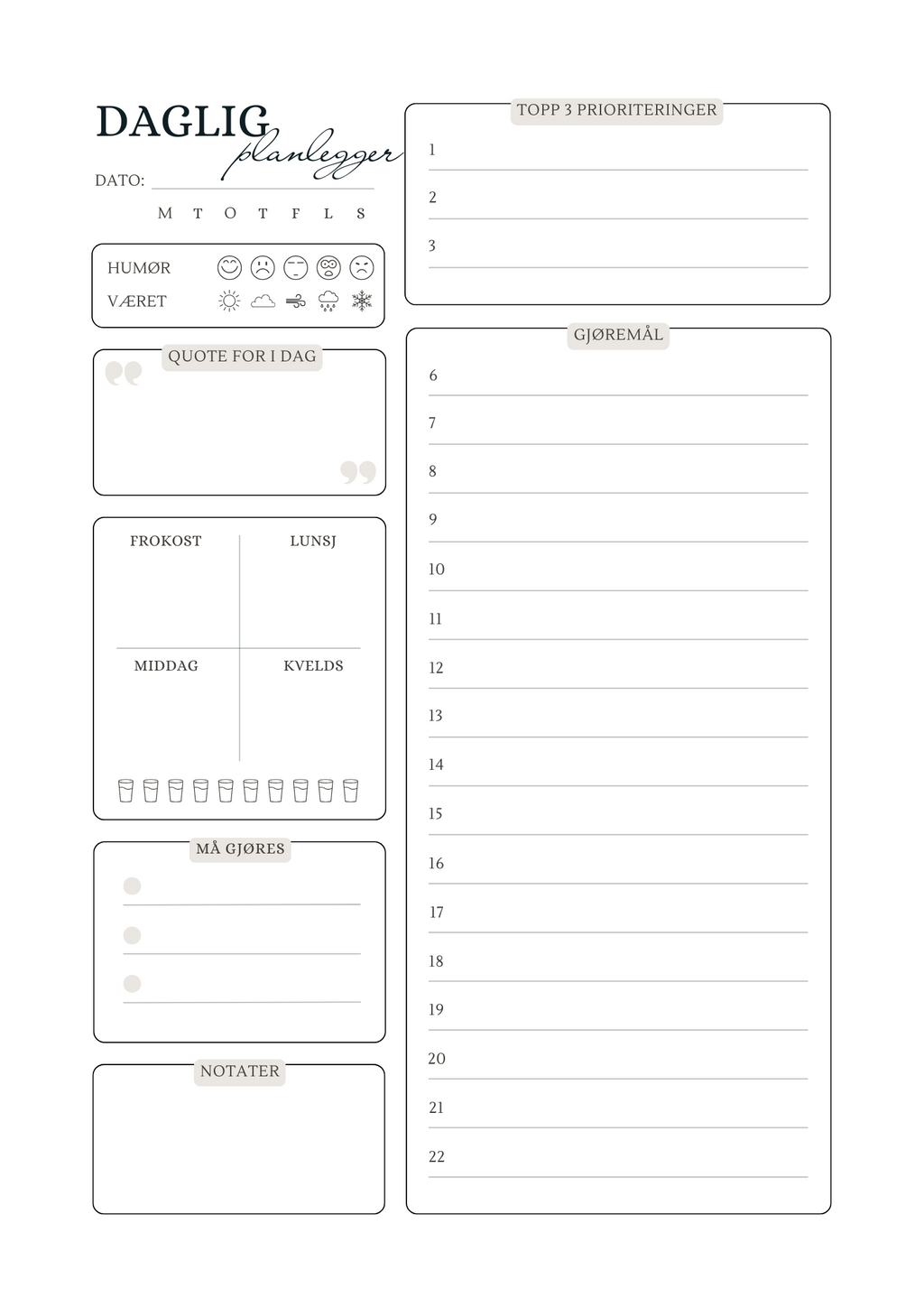 Takknemlighetsjournal