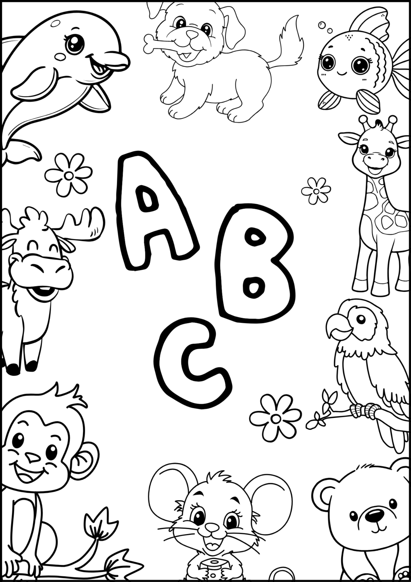 ABC fargeleggingsbok