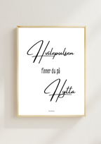 Hvilepulsen finner du på hytta