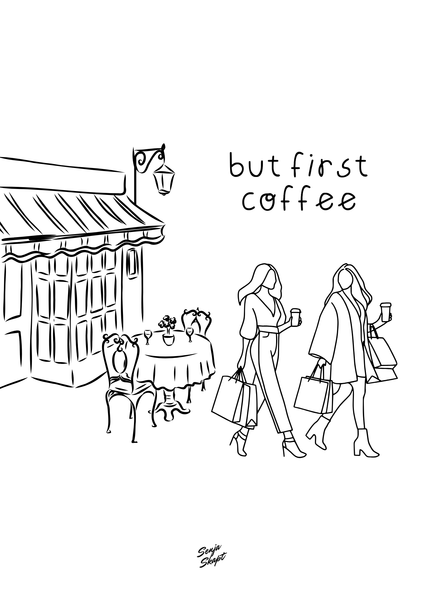But first coffee plakat