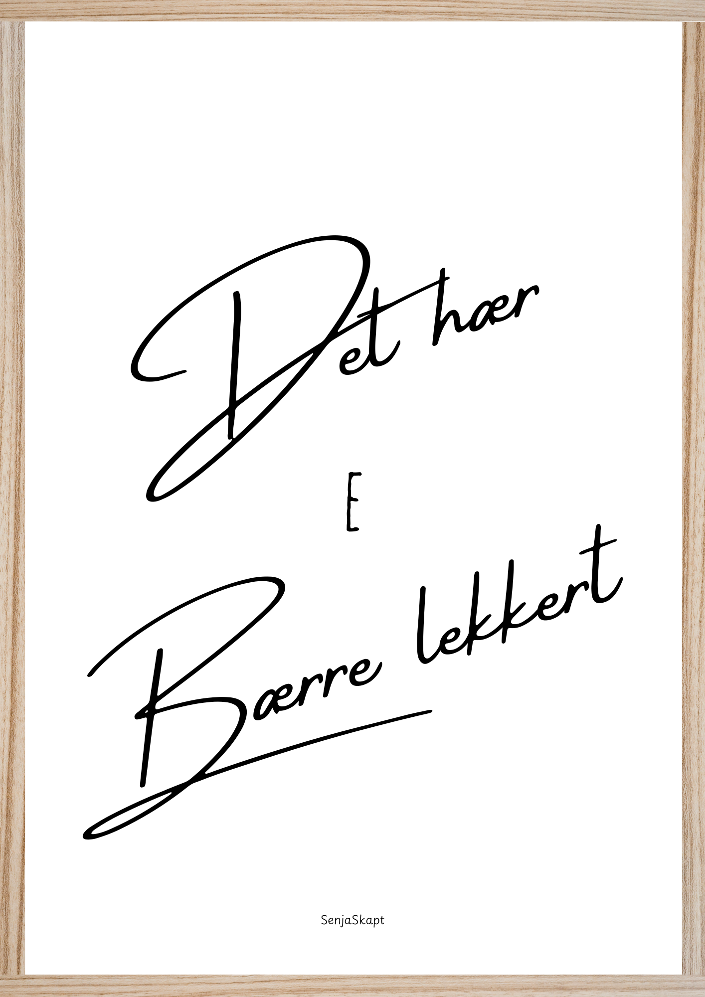 Det hær e bærre lekkert