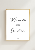 Man kan aldri gjøre mer enn sitt beste