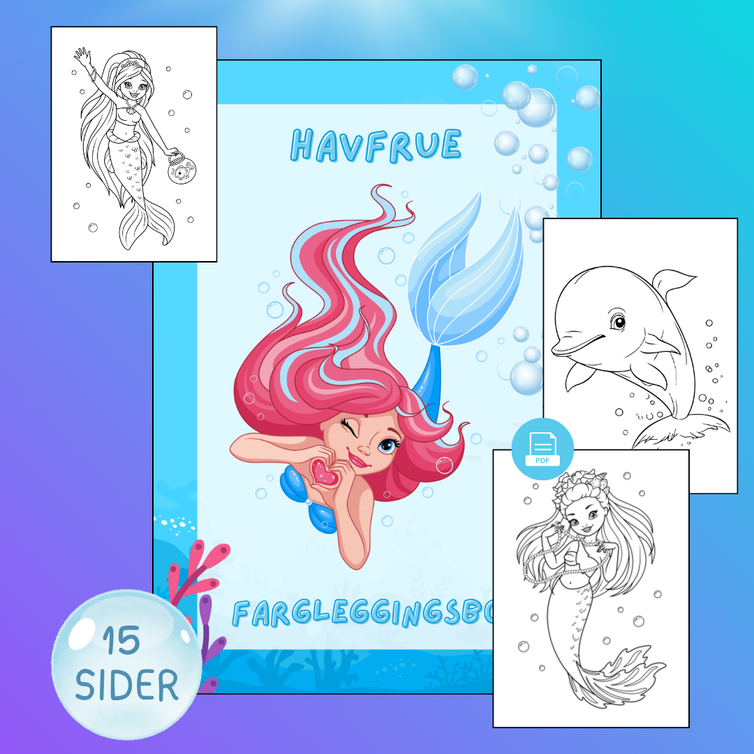 Havfrue fargelegging