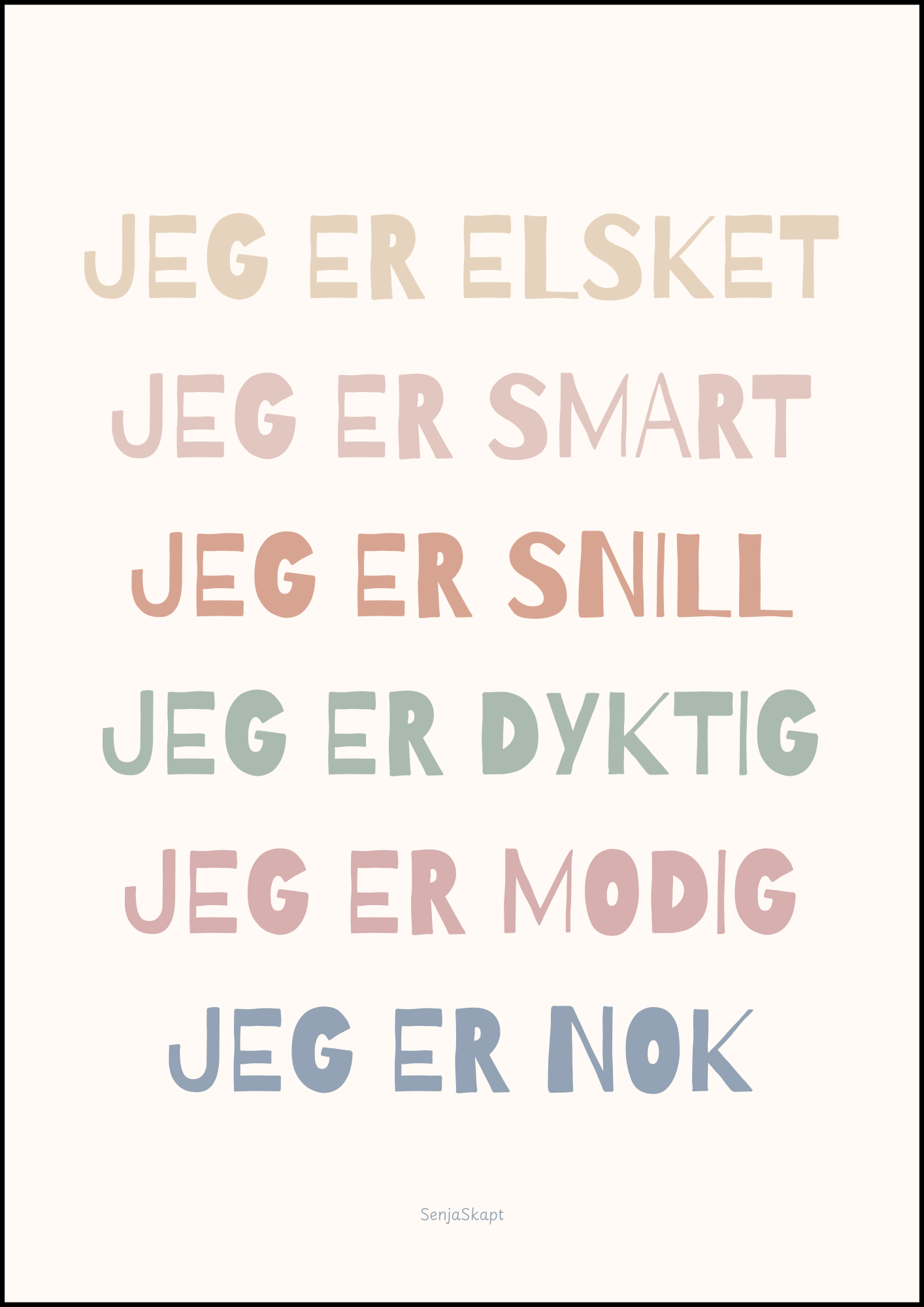 "Jeg er" plakat