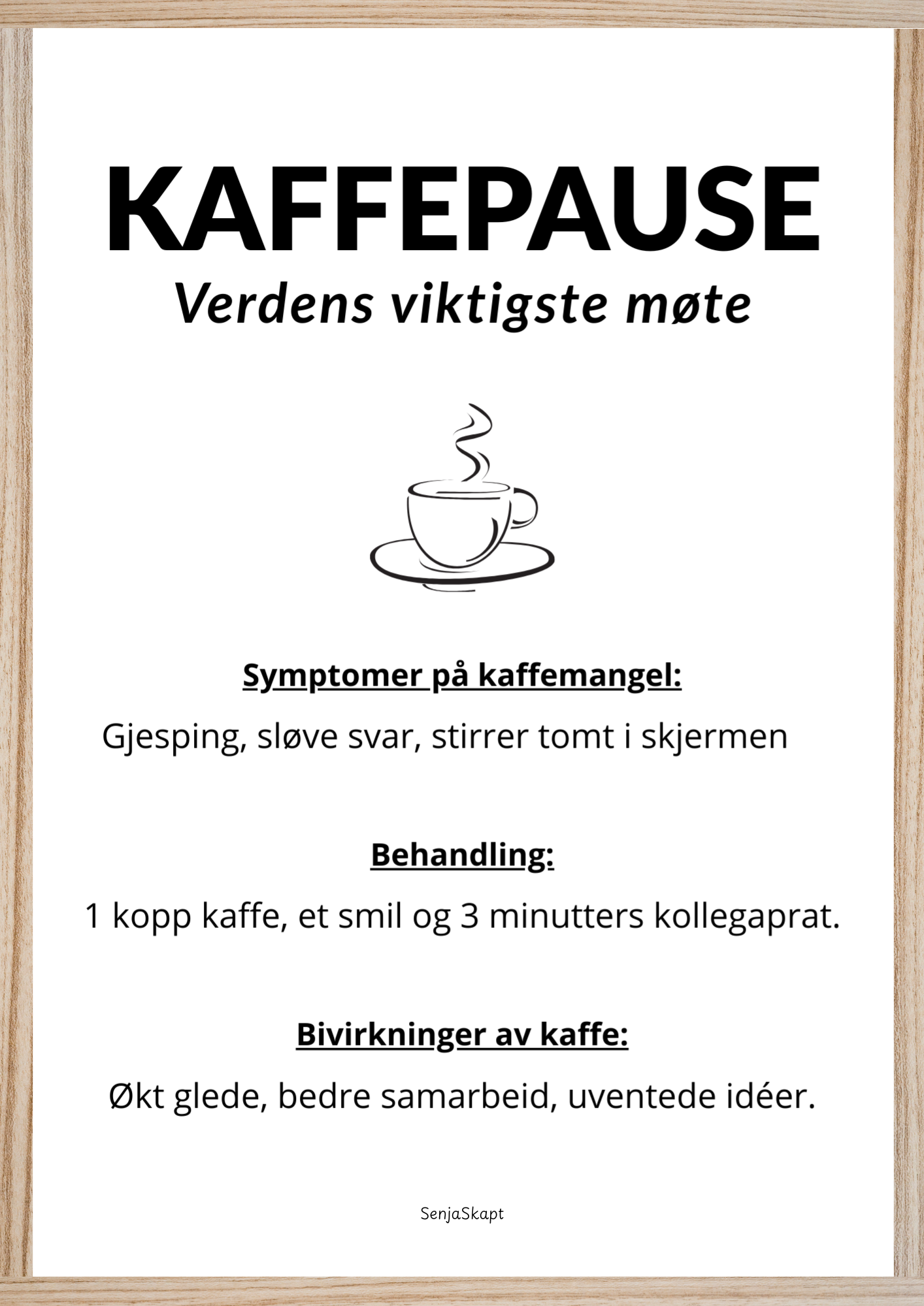 Kaffepause plakat