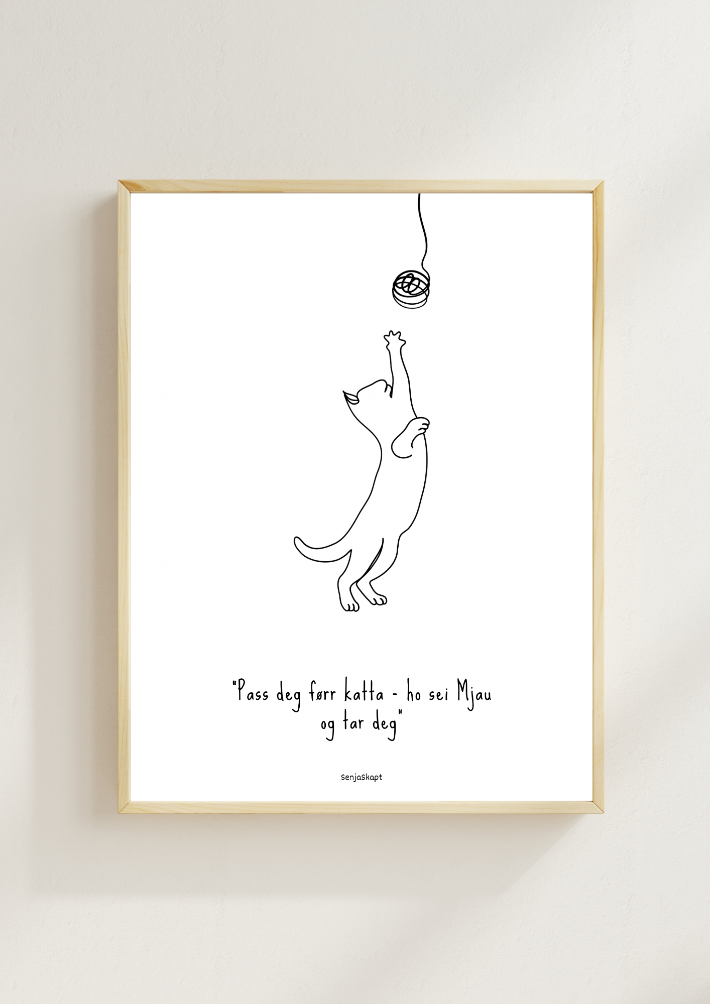 Pass deg førr katta - ho sei Mjau og tar deg