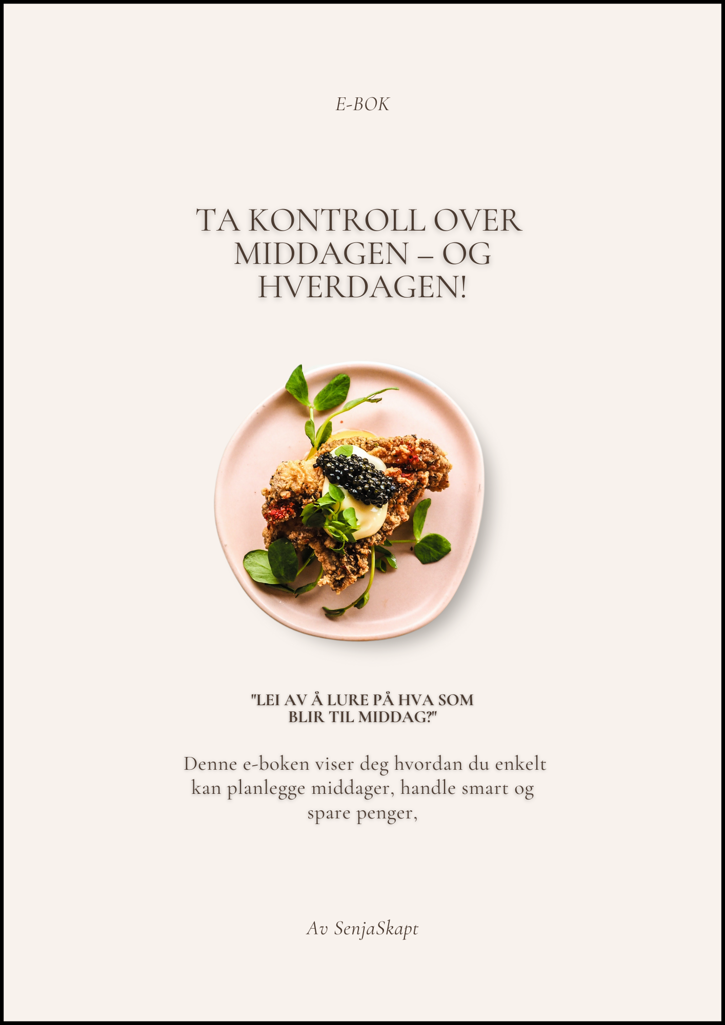 Ta kontroll over middagen - og hverdagen!