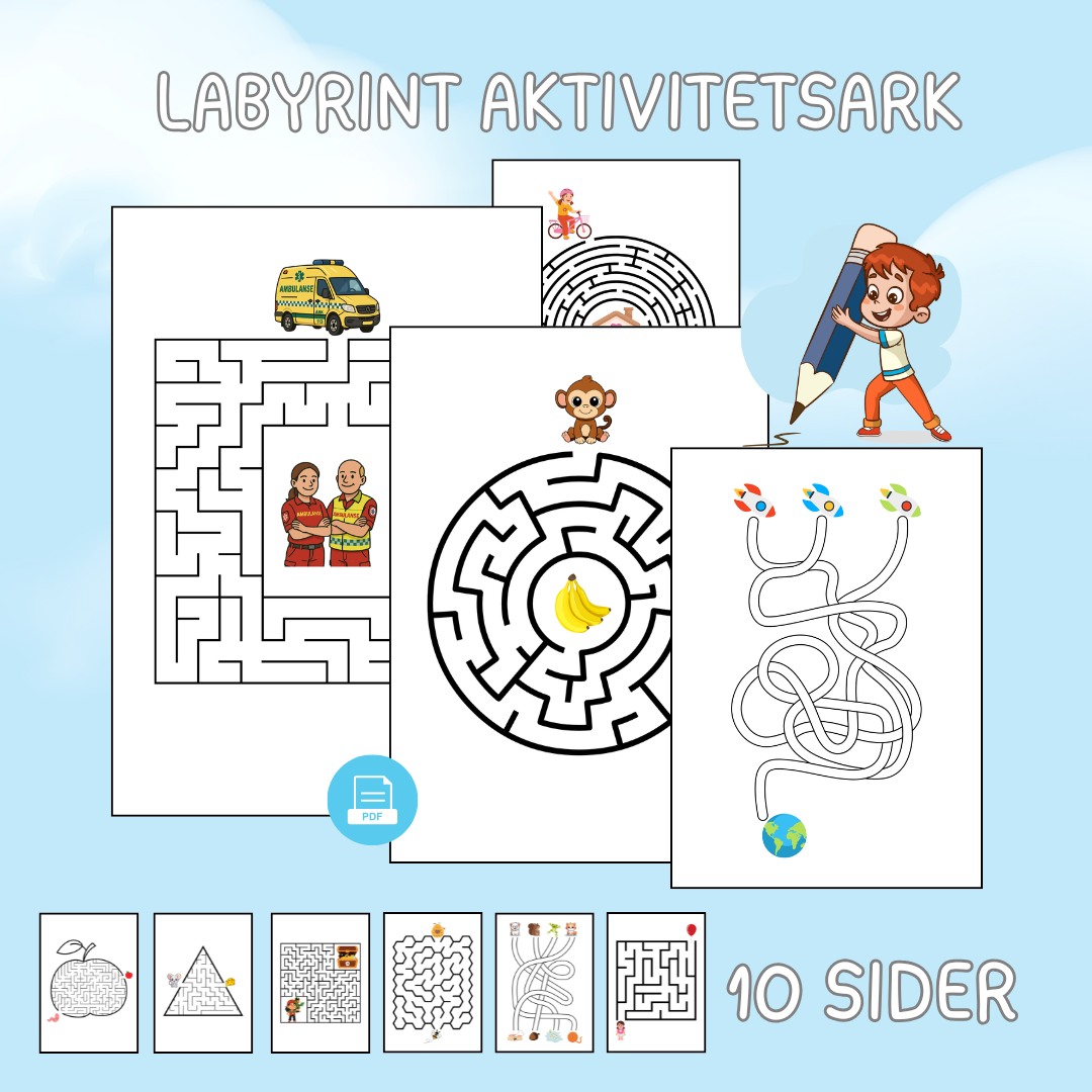 Labyrint aktivitetsark