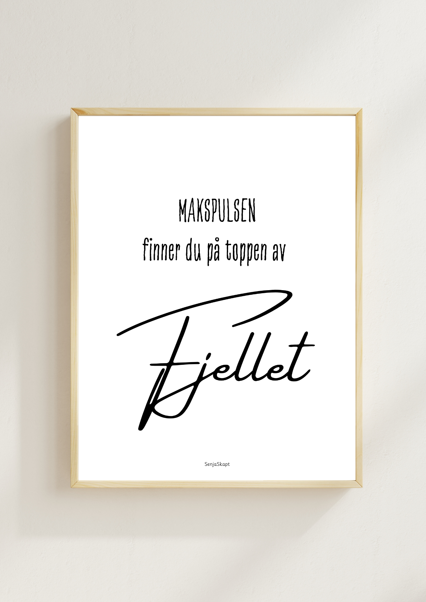 Makspulsen finner du på toppen av fjellet