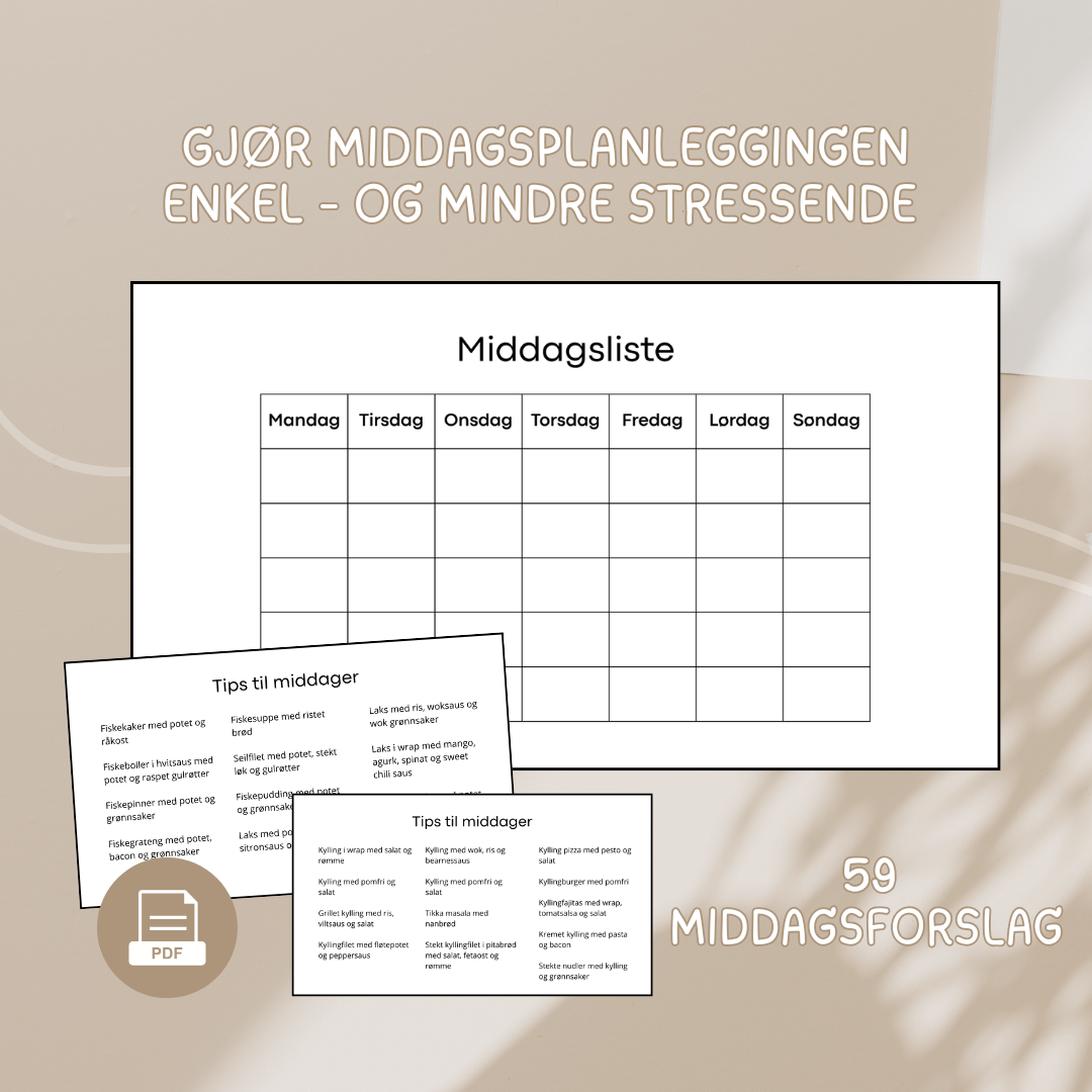 Middagsliste