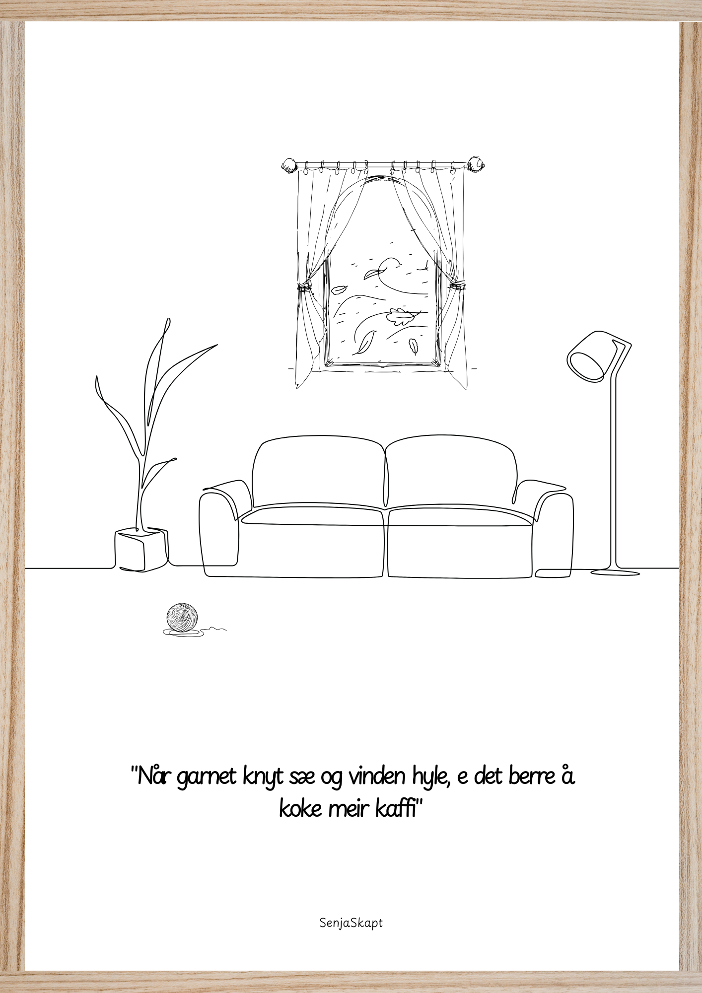 Når garnet knyt sæ og vinden hyle, da e det berre å koke meir kaffi