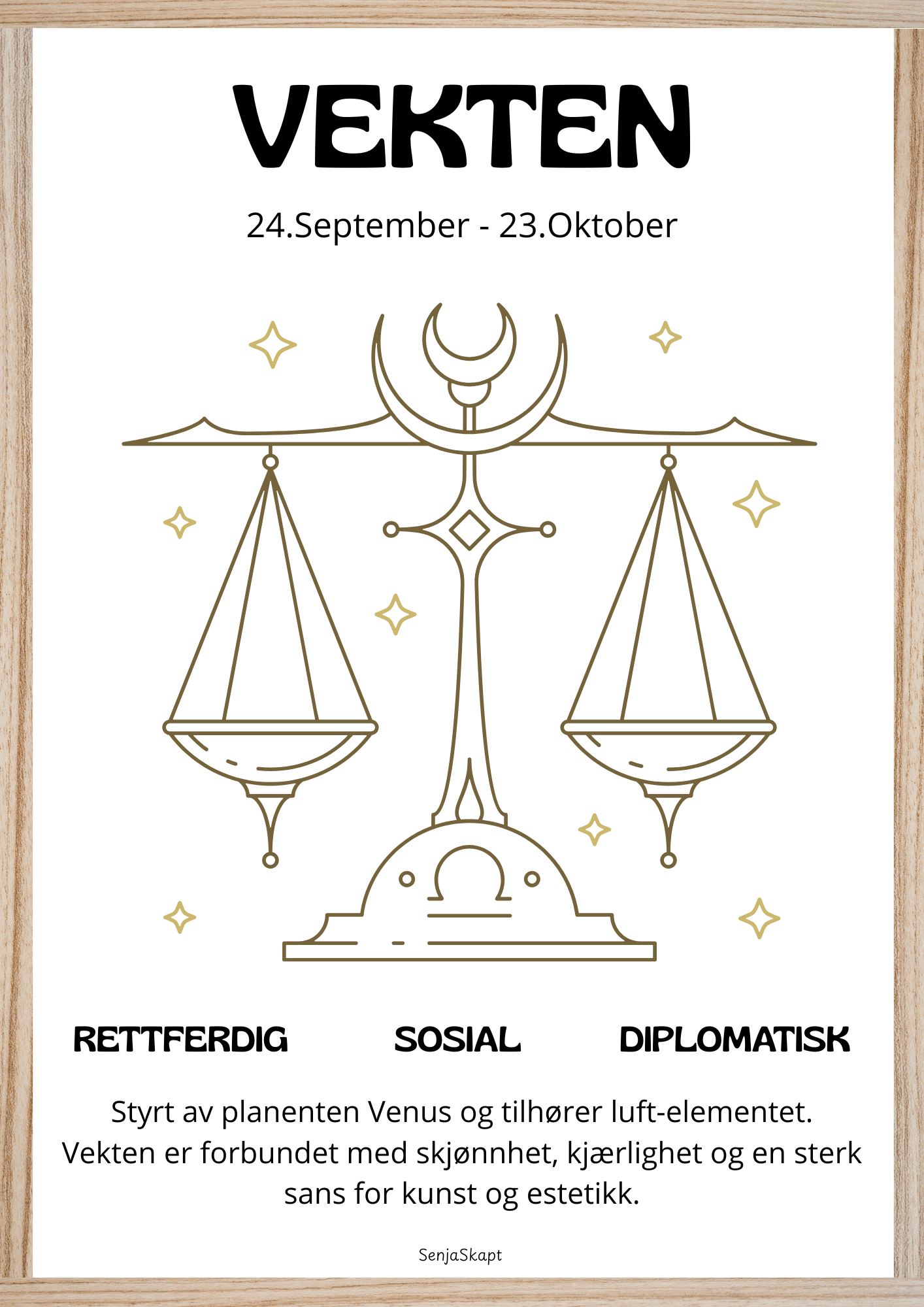 Stjernetegn - vekten