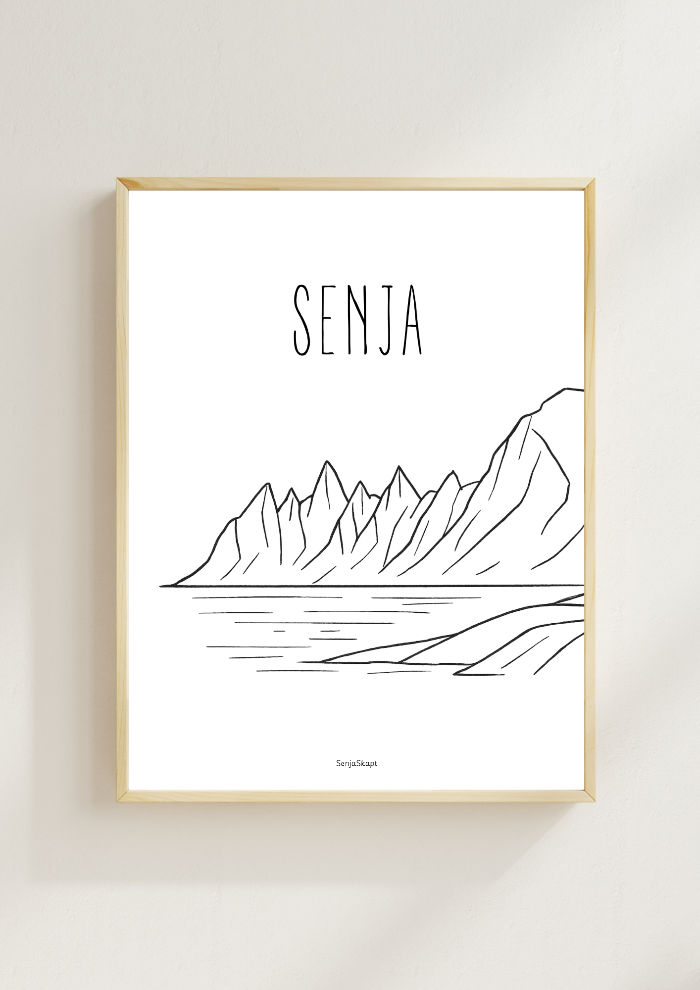 Majestetiske fjellet Okshornan på Senja