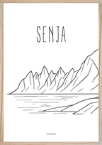 Majestetiske fjellet Okshornan på Senja