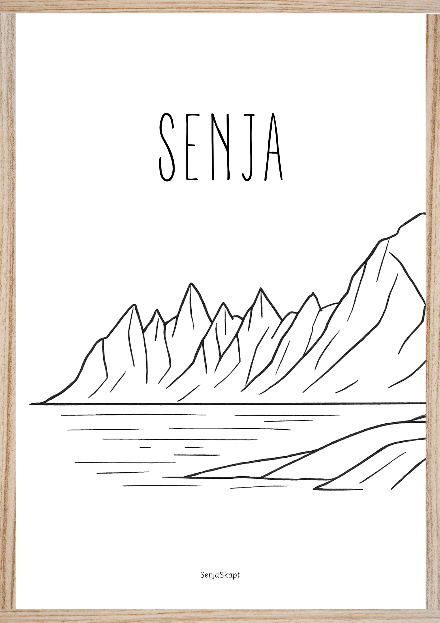 Majestetiske fjellet Okshornan på Senja