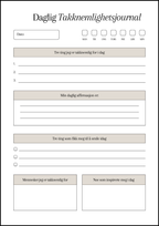 Takknemlighetsjournal