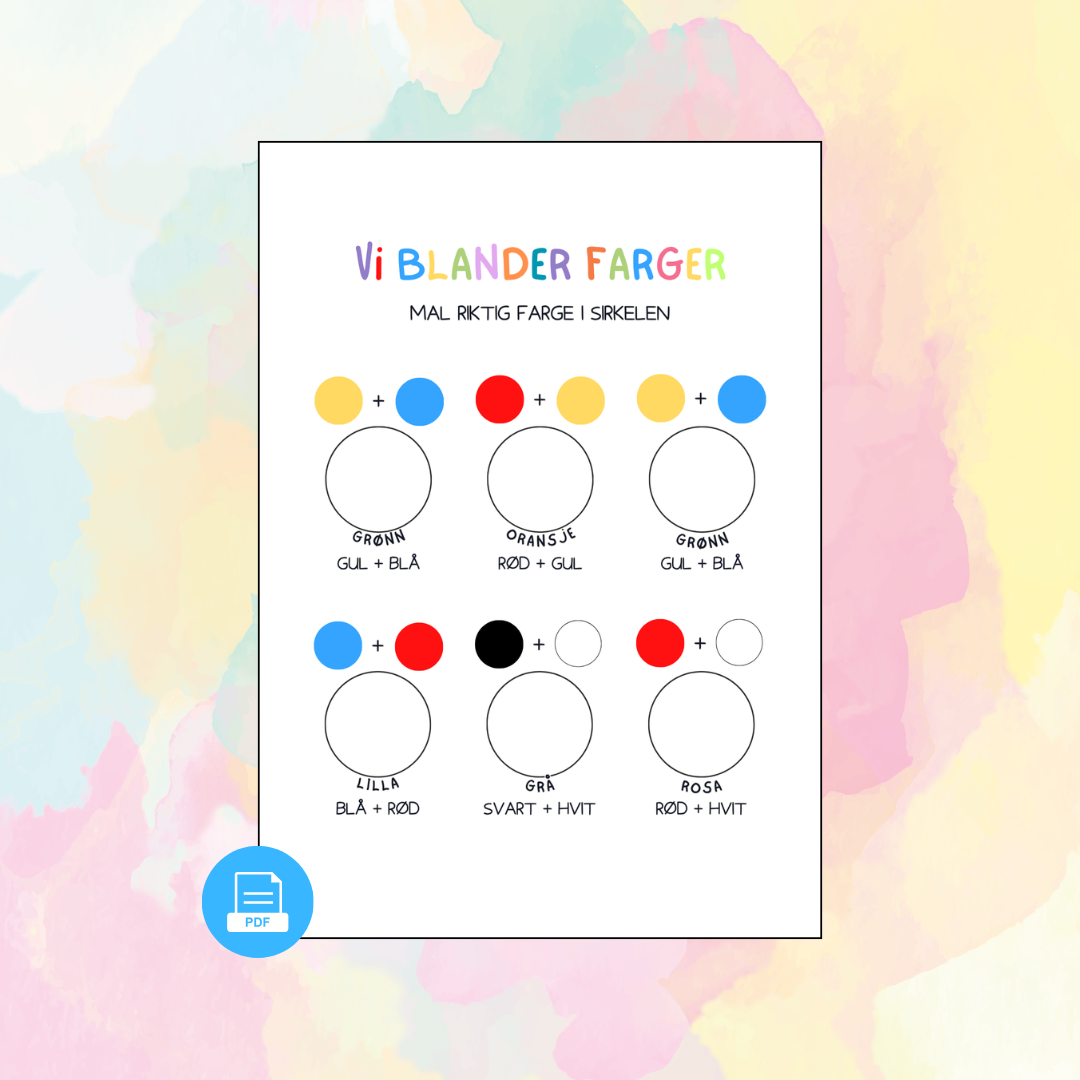 Vi blander farger